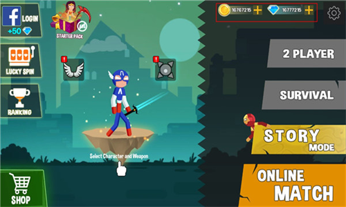 蜘蛛火柴人格斗破解版下载无限金币版